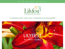 Tablet Screenshot of lilyfest.com